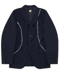 Comme des Garçons - Single-Breasted Zip-Detail Blazer - Lyst