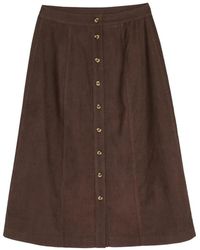 Chinti & Parker - Midi Button-Down A-Line Skirt - Lyst