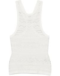 Nanushka - Raisie Lace Racerback Tank Top - Lyst