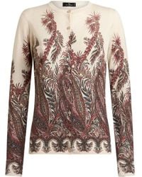 Etro - Paisley Print Cardigan - Lyst