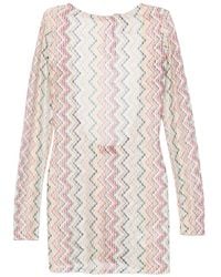 Missoni - Zigzag-Knit Open-Back Dress - Lyst