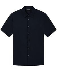 Emporio Armani - Button-Up Short-Sleeve Shirt - Lyst