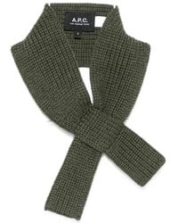 A.P.C. - Luna Ribbed-Knit Scarf - Lyst
