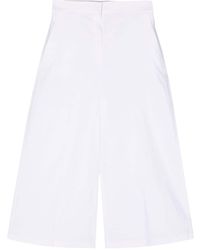 Theory - Wide-leg Cropped Trousers - Lyst