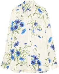 Stella McCartney - Floral-Print Button-Up Shirt - Lyst