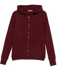 Ermanno Scervino - Lace-Embroidered Zip-Up Hoodie - Lyst