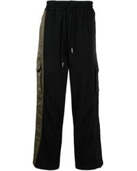 Feng Chen Wang - Contrast Straight-Leg Cargo Trousers - Lyst