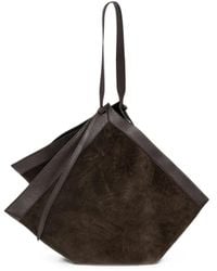 Yuzefi - Large Wonton Leather Tote Bag - Lyst