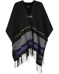 Fay - Cape Rayée À Franges - Lyst