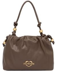 Love Moschino - Cabas Froncé Orné De Perles - Lyst
