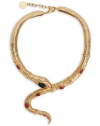 Roberto Cavalli - Collana Con Cristalli E Motivo Serpente - Lyst