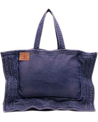 Y. Project - Large washed-denim tote bag - Lyst