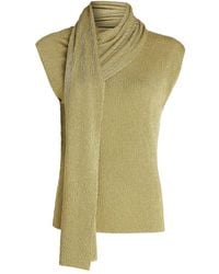 KARL LAGERFELD - Top Con Detalle De Bufanda - Lyst