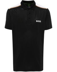 BOSS - Poloshirt mit Logo-Print - Lyst