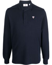 Rossignol - Logo-patch Long-sleeve Polo Shirt - Lyst