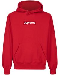 Supreme - Box Logo "Fw 23" Cotton Hoodie - Lyst