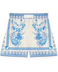 Versace - Pantalones Cortos Underwater Barocco - Lyst