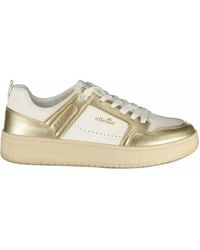 Ellesse - Metallic-Effect Panelled Sneakers - Lyst