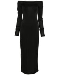 ANDAMANE - Off-Shoulder Long-Sleeve Dress - Lyst