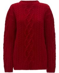 JW Anderson - Cable-Knit Crew-Neck Jumper - Lyst