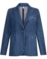 Liu Jo - V-Neck Button-Fastening Blazer - Lyst