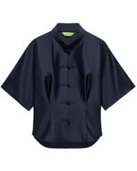 Shanghai Tang - Mandarin-Collar Blouse - Lyst