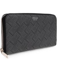 Ferragamo - Monogram Zip-Around Wallet - Lyst