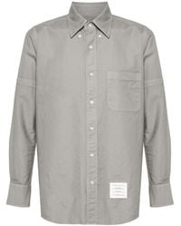Thom Browne - Camisa Con Brazaletes Ajustables - Lyst