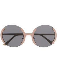 Marni Occhiali da sole tondi - Rosa