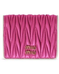 Miu Miu - Leren Portemonnee - Lyst