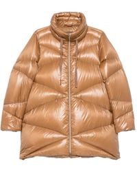 Herno - Quilted High-Neck Coat - Lyst