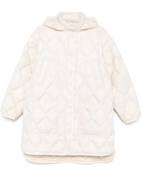 Woolrich - Quilted Hooded Coat - Lyst