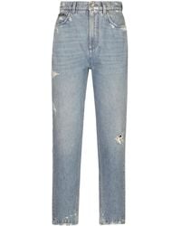 Dolce & Gabbana - Jeans Met Gerafeld Detail - Lyst