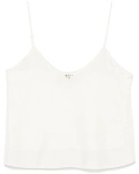 forte_forte - Crystal-Embellished Silk Top - Lyst