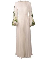 Valentino Garavani - Sequin-Embellished Pleated Maxi Dress - Lyst