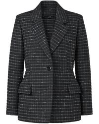 MSGM - Geruite Blazer - Lyst