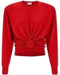 Magda Butrym - Pull Drapé À Design Noué - Lyst