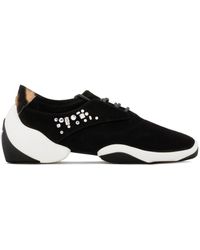 Giuseppe Zanotti - Jump Crystal-embellished Suede Sneakers - Lyst