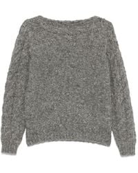 Isabel Marant - Ponara Cable-Knit Boat-Neck Sweater - Lyst