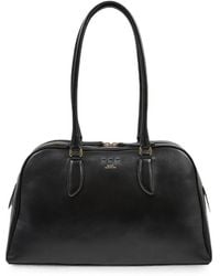 A.P.C. - Logo-Print Leather Shoulder Bag - Lyst
