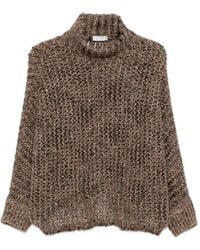 Panicale - Rollkragenpullover Mit Pailletten - Lyst