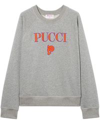 PUCCI - Felpa Con Ricamo - Lyst