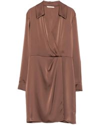 Pennyblack - Satijnen Mini-Jurk Met Wikkeldetail - Lyst