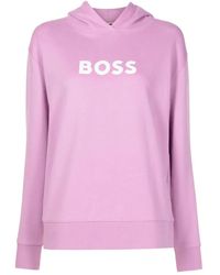 BOSS - Sudadera con capucha y logo estampado - Lyst