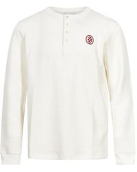 Drole de Monsieur - Waffle-Knit Logo-Embroidered T-Shirt - Lyst