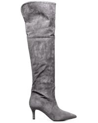 Poche Paris - Pointed-Toe Over-The-Knee Boots - Lyst