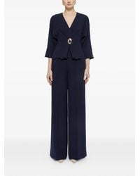 Nissa - High-Waisted Crepe Trousers - Lyst
