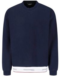 DSquared² - Sudadera De Algodón Con Cinturilla Con Logo - Lyst