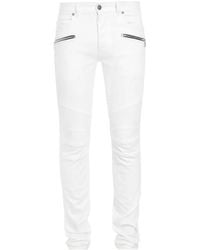 Balmain - Cotton-Stretch Slim-Fit Jeans - Lyst