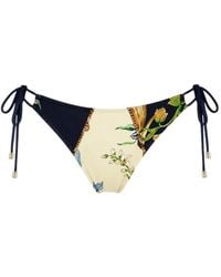 Miss Bikini - Italia Tropical-Print Bikini Briefs - Lyst
